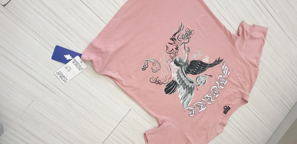 Marcelo Burlon Oversize  Womens Size S НОВО! ОРИГИНАЛ! Дамска Тениска!
