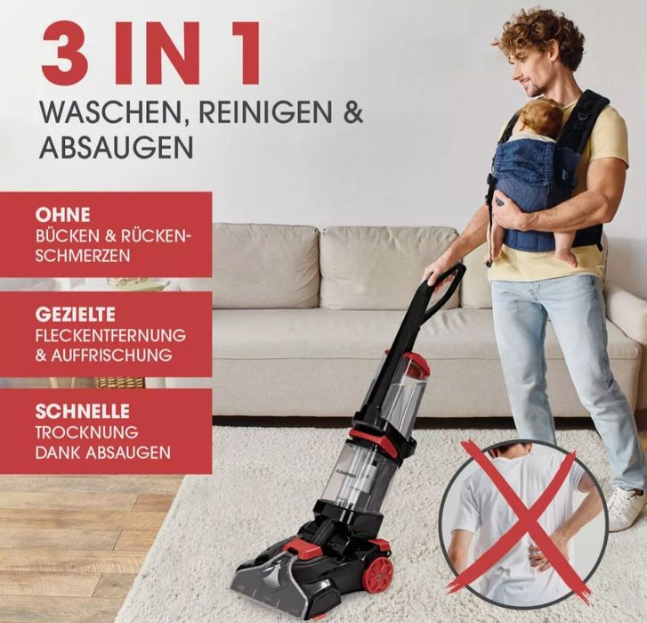 Професионална перяща прохусмукачка Cleanmaxx чисто нова