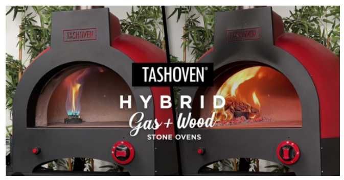 Cuptor pe Vatra Hibrid Lemne - Gaz,  TASHOVEN Hybrid 66 , Model Demo