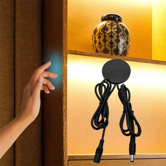 Скрит Димер с Докосване за Лед Лента Черен