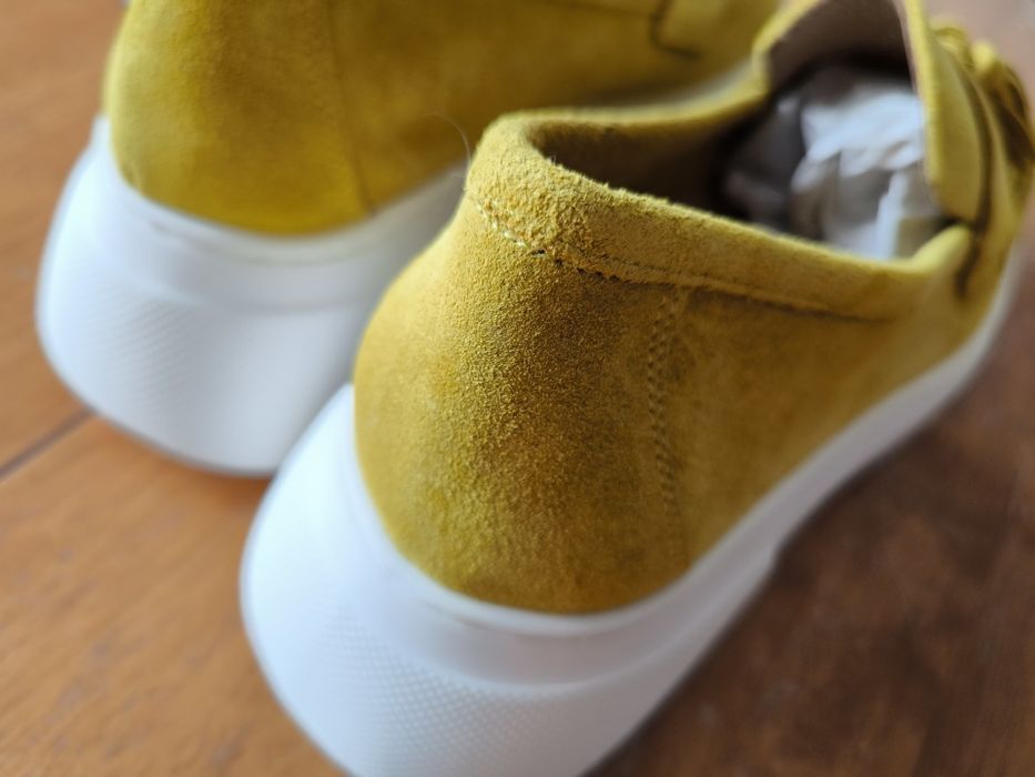 Лоферы натуральная замша