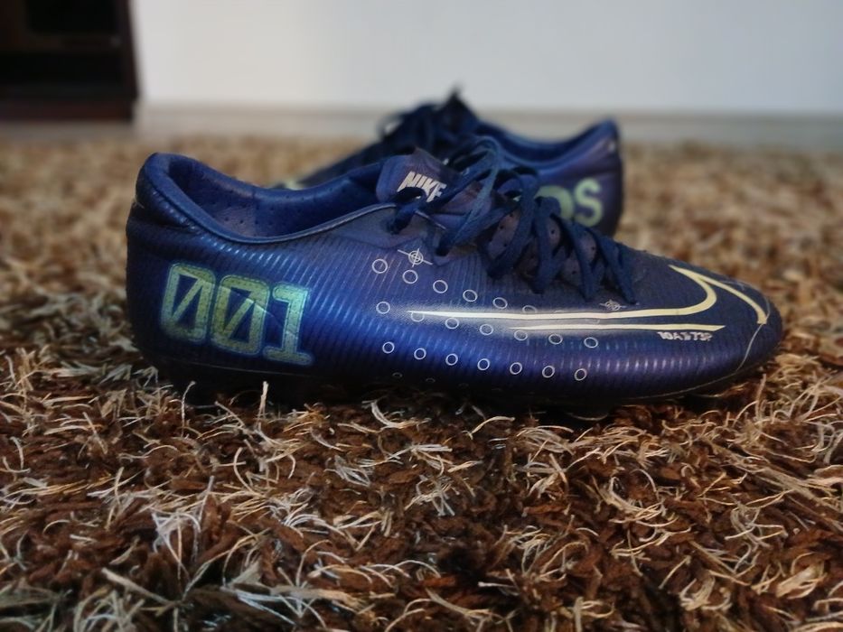 Ghete Fotbal Nike Mercurial Vapor 13 Elite FG Albastre-Neon Mărimea 41