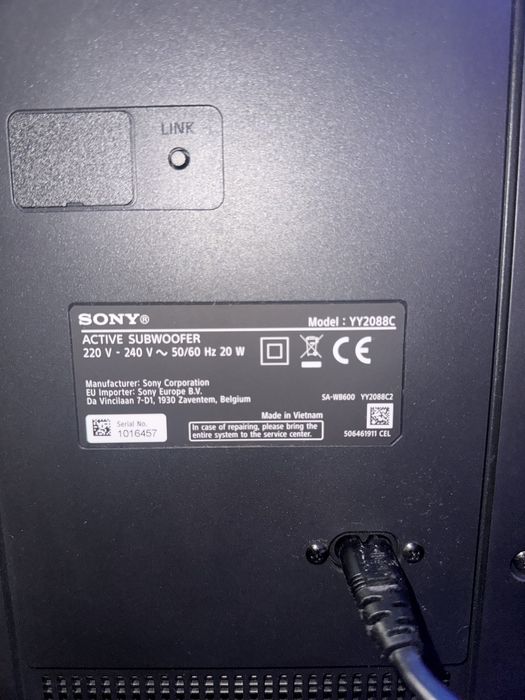 Soundbar SONY BRAVIA Theatre Bar 6 350W, Bluetooth, Dolby Atmos, negru
