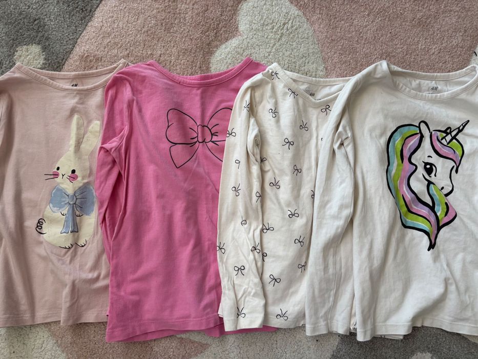Lot bluze fetite H&M marime 110-116 cm