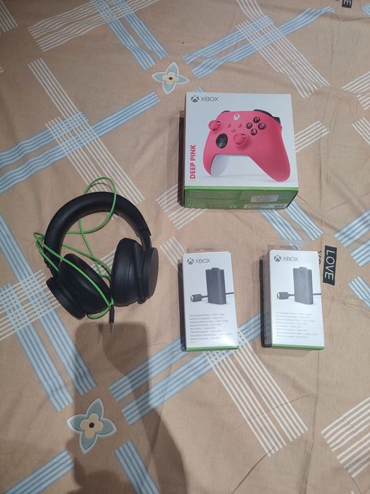 Controller xbox cu Set acumulatori controller xbox series x s xbox  si casti microsoft
