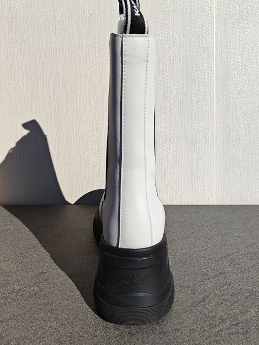 Ghete Karl Lagerfeld Mid originale piele naturală cool