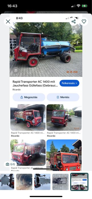 Vidanja 2100 litri pe transporter / tractor de munte