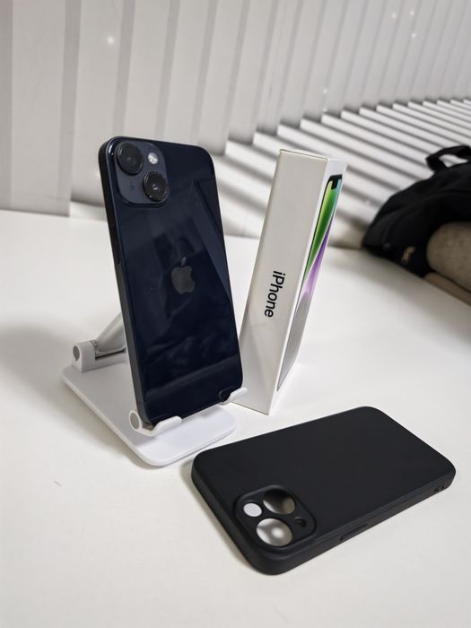 iPhone 14 Black 93% Fullbox stare foarte buna totul original liber retea