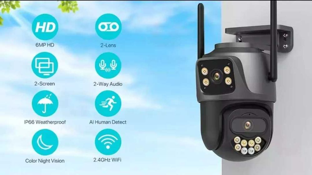 WIFI камера за наблюдение Card/Cloud 10X увеличение, 360 ротация, IP66