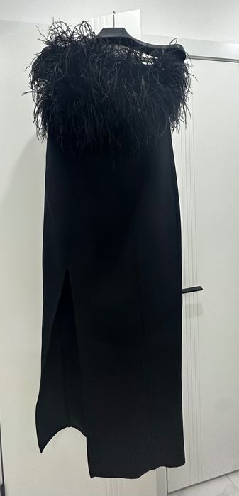 Платье вечернее с перьями в стиле Гэтсби