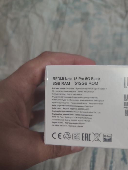 Новый Xiaomi Redmi Note 15 Pro 8/512Gb Black