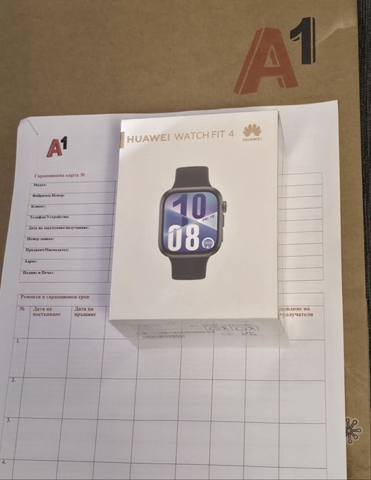 ЗАПЕЧАТАН Huawei watch FIT 4 A1 Гаранция 2027г. Black | Черен