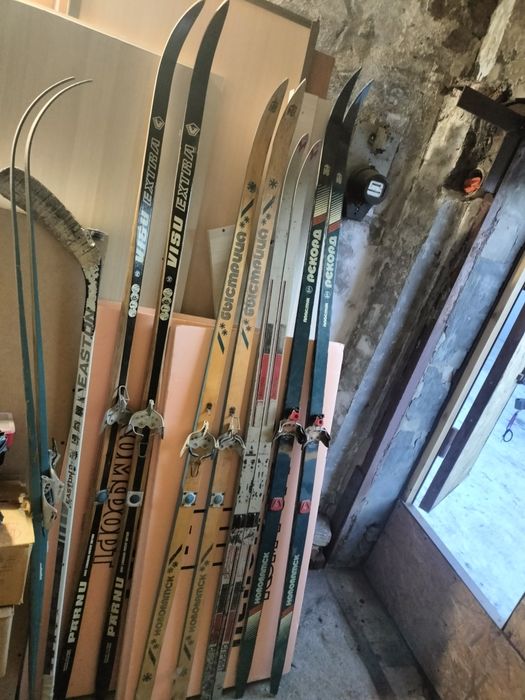 Лыжи беговые деревянные