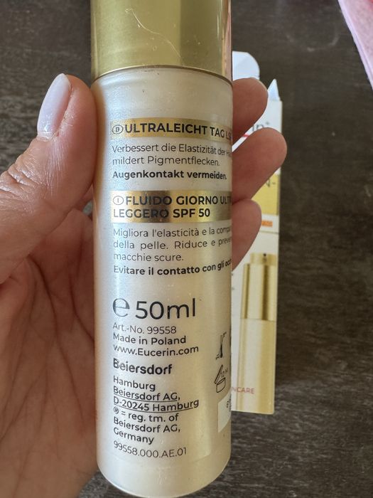 Eucerin Hyaluron-Filler + Elasticity Ултралека дневна грижа SPF50 50 мл