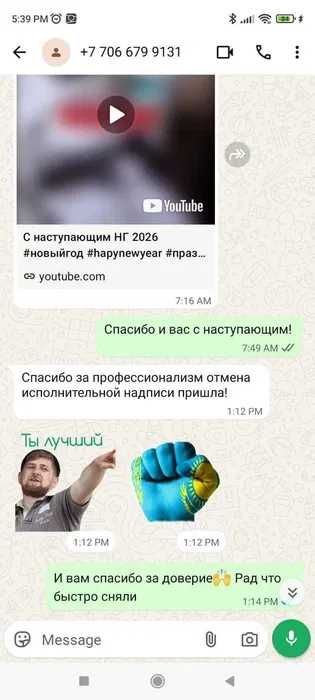Снятие ареста / Арест шешу
