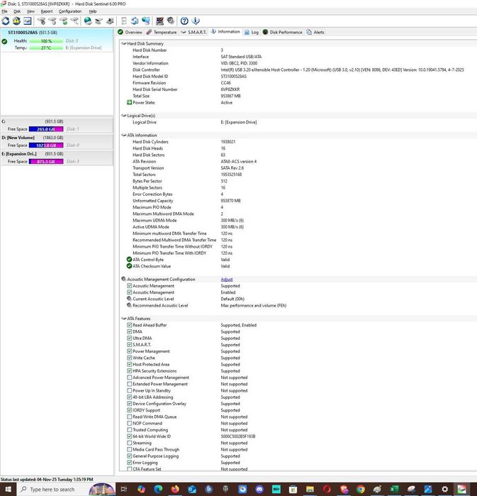 Hard disk extern Seagate Expansion External 1TB USB 2.0