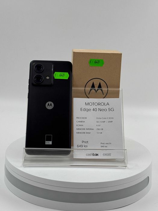 Motorola Edge 40 Neo 5G 256 GB Garantie 24 luni CashBox