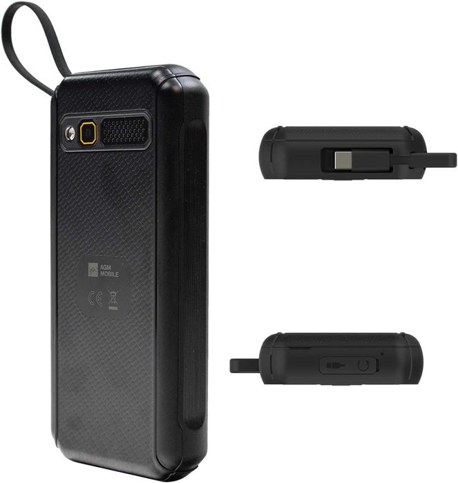 Rugged телефон AGM с power bank 4000 mAh, 4G hotspot, 2 SIM, фенерче