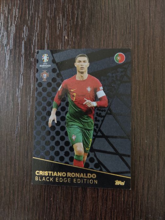 Card cu Cristiano Ronaldo, balck edge edition