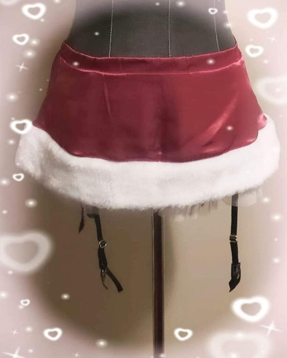 Victoria's Secret lenjerie Craciunita fusta mini -jartelute