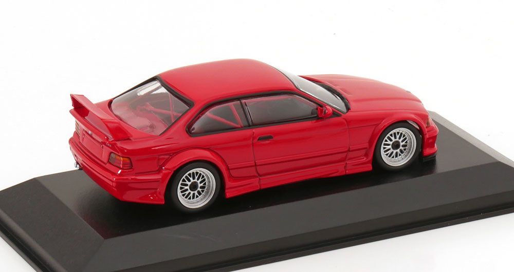 Macheta auto BMW M3 GTR E36 Rosu 1993 1:43 Minichamps