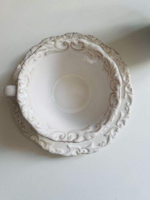 Чайная пара, подарочная, керамика (чашка и блюдце)