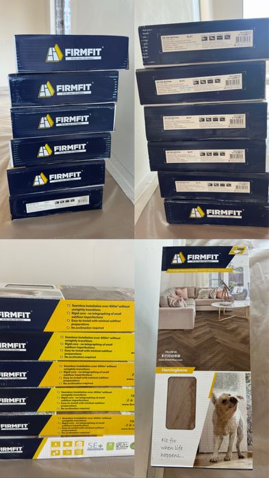 Кварцвинил SPC FirmFit Herringbone Дуб Оскар