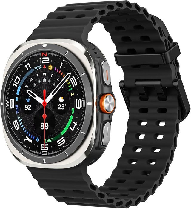 Силиконова Каишка за Samsung Galaxy Watch Ultra - Черен цвят
