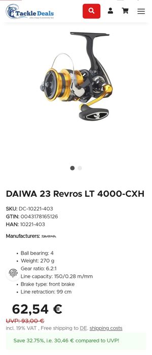 Mulinetă daiwa revros lt4000cxh nouă