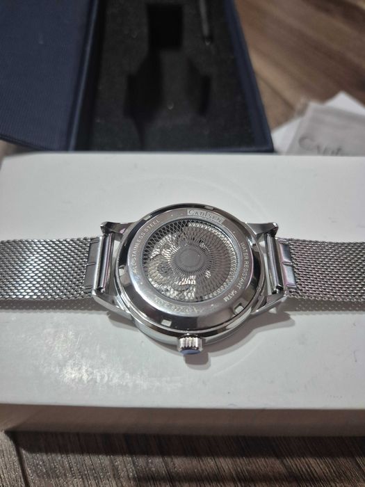 [REDUCERE-65%]Ceas automat bărbați CADISEN, cristal safir, mecanic, ca nou, garanție