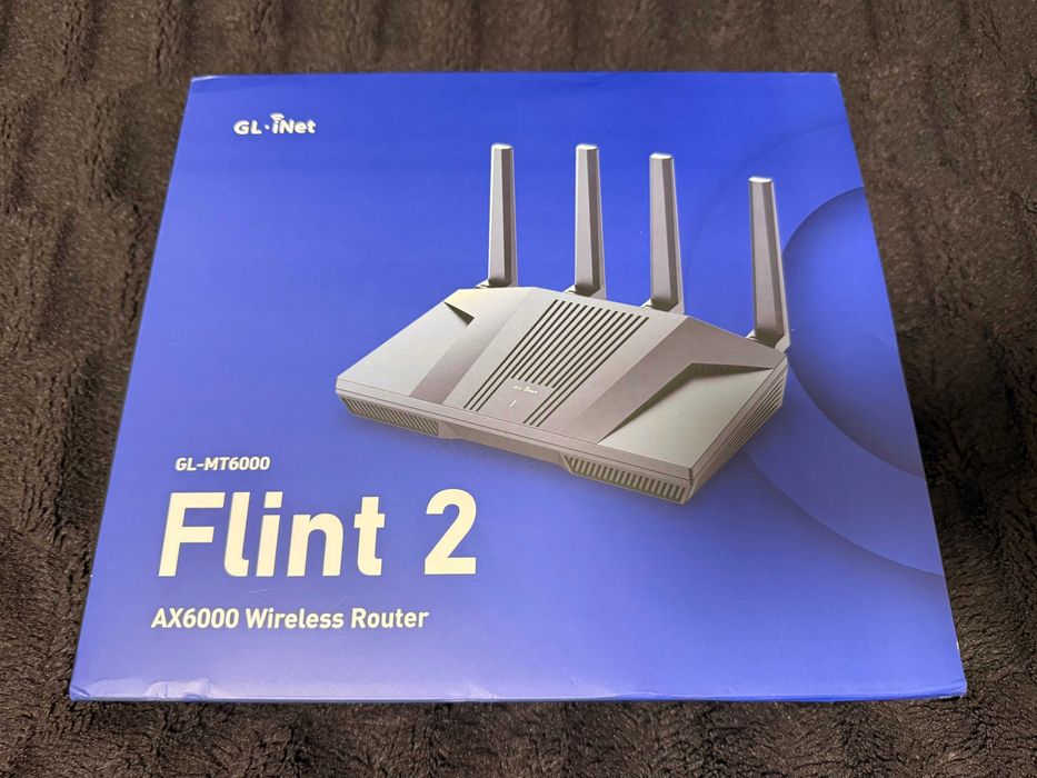 GL.iNet Flint 2 (MT6000) AX6000 Wi-Fi 6 Router