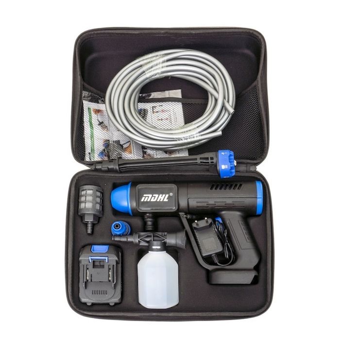 Акумулаторна водоструйка 24V – Пистолет за миене с LCD дисплей 6 режим