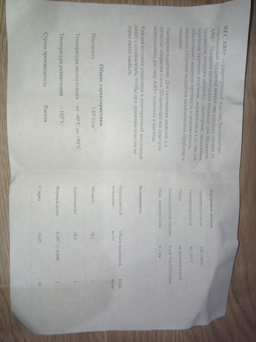 Продам пластик для 3D принтера