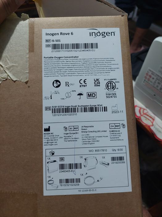 Concentrator oxigen portabil inogen rove 6 16 celule