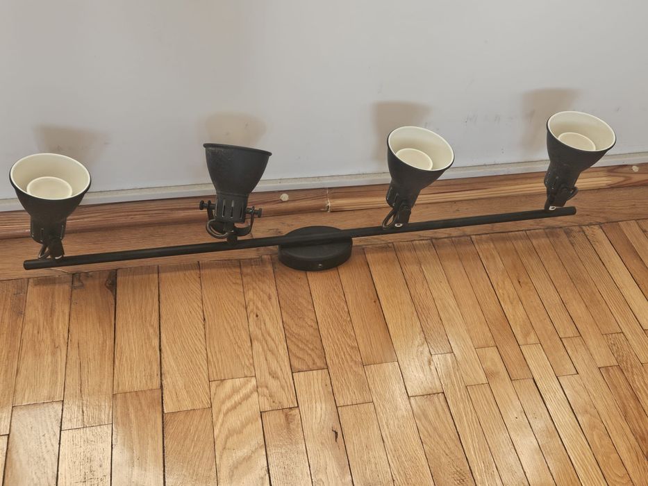 Lampa neagra studio/ plafon