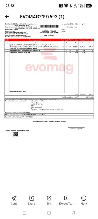 Trotineta electrica xiaomi 4 lite