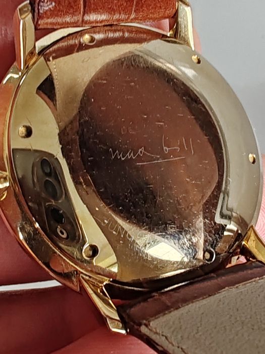 Ceas Junghans Max Bill Automatic Placat cu aur 38 mm Funcționează impecabil!