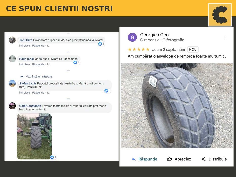 Cauciucuri 500/70R24 19.5R24 Continental Anvelope Incarcator SH TVA