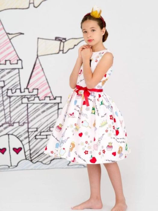 Love made love приказна детска бутикова рокля -146 см