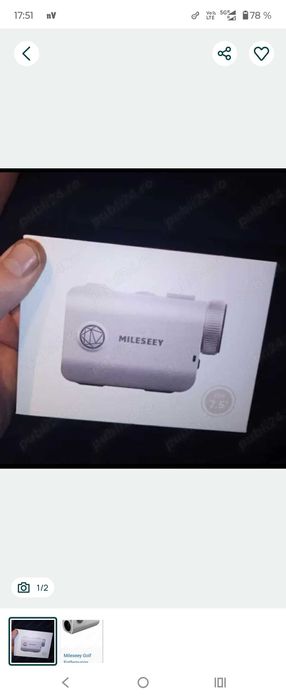 Telemetru golf Mileseey pf1 ip 65 nou sigilat
