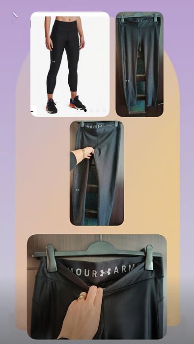 Colanți Under Armour negri damă L/XL