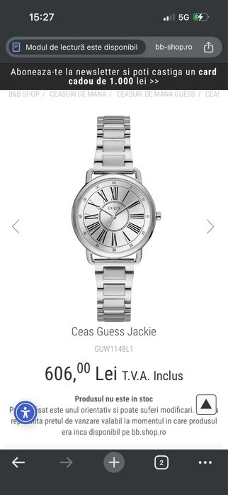 Ceas de damă Guess GUW1148L1