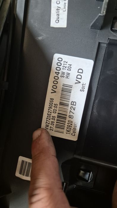 Табла за Голф 5 бензин и дизел