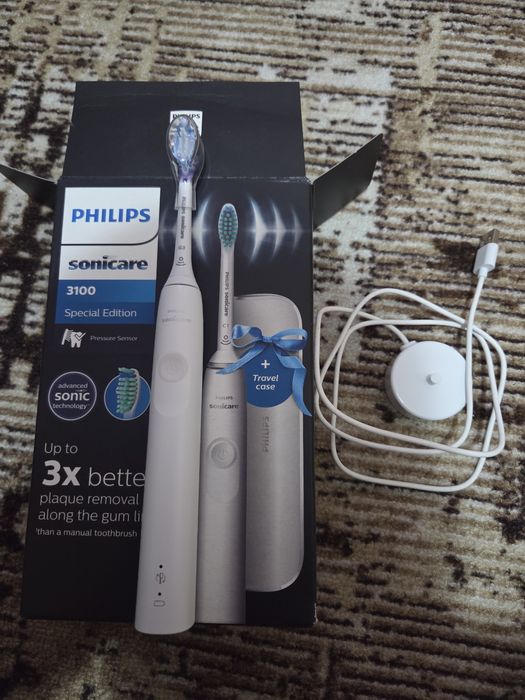 Ел четка за зъби с ГАРАНЦИЯ - Philips Sonicare 3100 +  1 Глава подарък G3 Gum Care