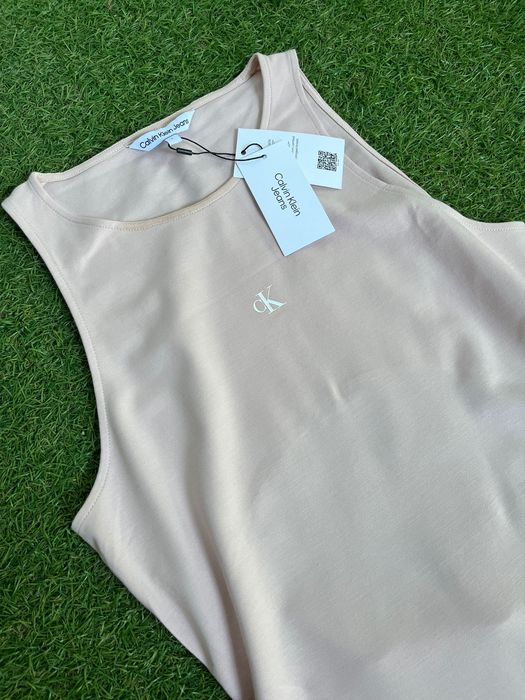 Дамска рокля : Calvin Klein Jeans Racerback Milano Sepia Rose L