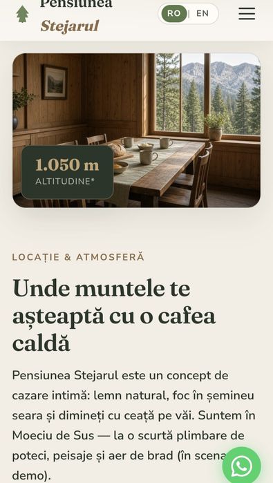 Creez site de prezentare, de la 400 lei, vezi site-ul înainte să plătești