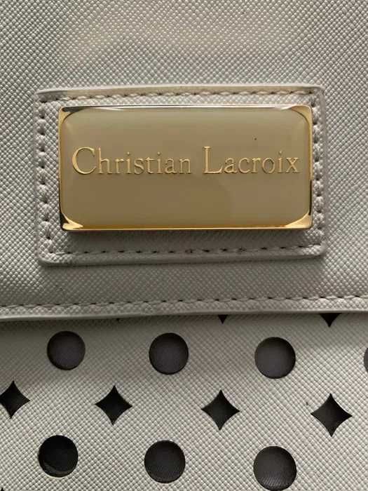 geantă albă Christian Lacroix