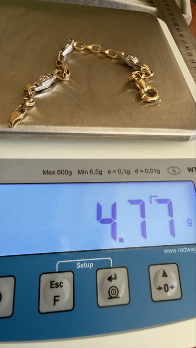 Златна гривна 14 карата 4.77 гр