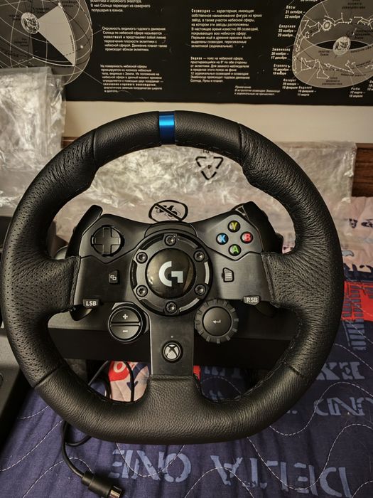Logitech g923  руль педали симулятор авто гонки