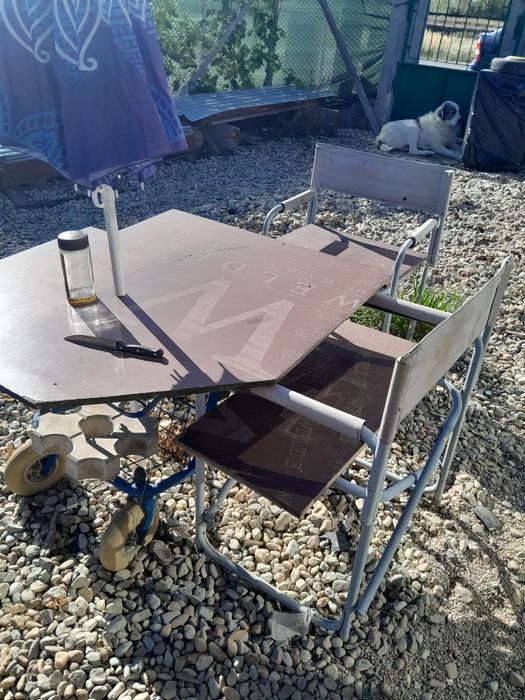 Ansamblu masa scaune terasa gradina